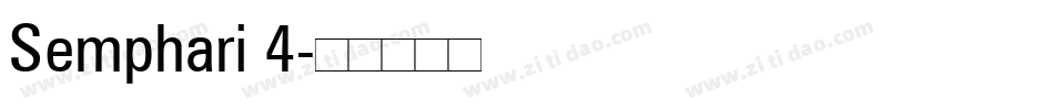 Semphari 4字体转换